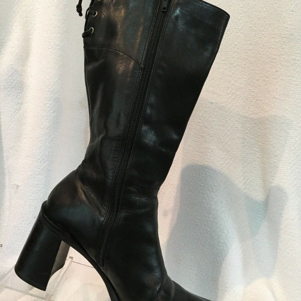 Diba USA Lake Block Heel Mid Calf Boots 10 Casual - Picture 3 of 8